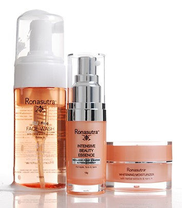 Ronasutra 3-Step Skincare Set * Paraben, Alcohol, SLS-free * with marine Fucoidan extract