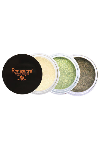 Mineral Eye Colour (Palette E5) - Sunlight, Emerald, Moss Brown (3g)