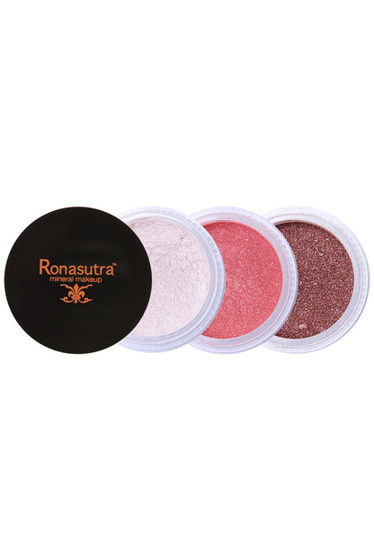 Mineral Eye Colour (Palette E6) - Cotton, Bright Pink, Pink Brown (3g)