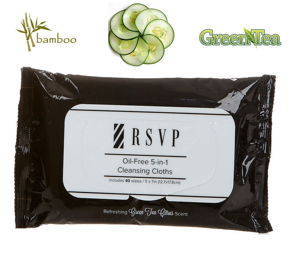 Oil Free 5-In-1 Cleansing Cloths (40 cloths)